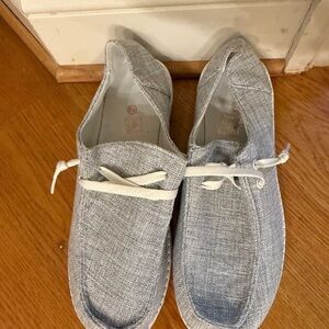 Hey Dude Light Gray Slip-On Sneakers